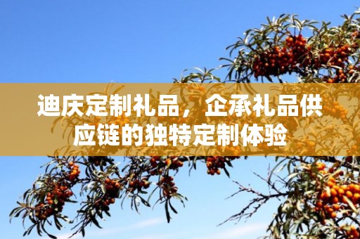 迪庆定制礼品，企承礼品供应链的独特定制体验