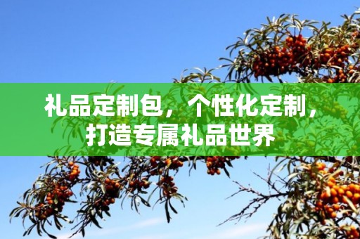 礼品定制包，个性化定制，打造专属礼品世界