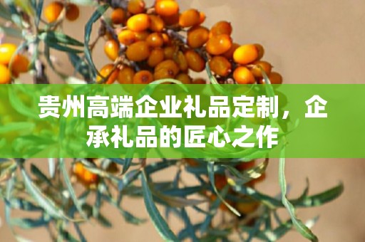 贵州高端企业礼品定制，企承礼品的匠心之作